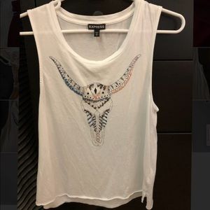 Express Boho skull Tank